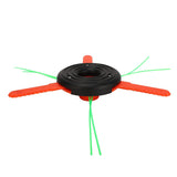 3 Leaf Plastic Blade Cutting Head Low Vibration Brush Cutter Weeding Head Replacement Internal Thread M10x1.25