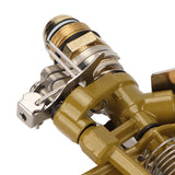 G1/2 Male Thread Watering Sprinkler Head 360 Degree Automatic Rotation 15m Range for Lawn Patio Garden Irrigation