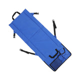 Folding Stadium Chair Adjustable Angle 600D Oxford Cloth Portable Bleacher Cushions with Pocket for Sandbeach Picnic BBQ Blue