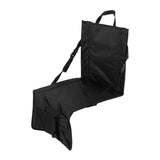 Folding Stadium Chair Adjustable Angle 600D Oxford Cloth Portable Bleacher Cushions with Pocket for Sandbeach Picnic BBQ Black In Australia - Darrahopens