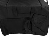 Folding Stadium Chair Adjustable Angle 600D Oxford Cloth Portable Bleacher Cushions with Pocket for Sandbeach Picnic BBQ Black