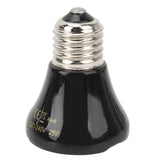 Ceramic Reptile Heat Lamp Bulb Mini Infrared Heat Ceramic Amphibian Heating Lamp for Lizards Reptiles 220V‑240V 25W Black In Australia - Darrahopens