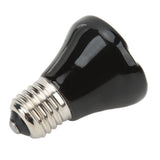 Ceramic Reptile Heat Lamp Bulb Mini Infrared Heat Ceramic Amphibian Heating Lamp for Lizards Reptiles 220V‑240V 25W Black