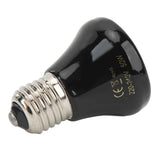 Ceramic Reptile Heat Lamp Bulb Mini Infrared Heat Ceramic Amphibian Heating Lamp for Lizards Reptiles 220V‑240V 50W Black In Australia - Darrahopens