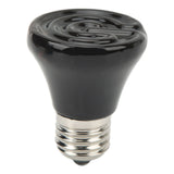 Ceramic Reptile Heat Lamp Bulb Mini Infrared Heat Ceramic Amphibian Heating Lamp for Lizards Reptiles 220V‑240V 50W Black