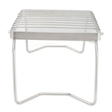 Folding Campfire Grill Stainless Steel Grid Shaped Camping Grill Grate Picnic QQB Grate for Outdoor