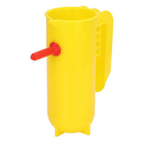 Lamb Milk Feeder Bottle 800ML Scale Accurate Quantitative Small Animal Calf Goat Pacifier Feeder Milk Bottle with Hand Grip Yellow