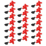20PCS G1/8 Male Thread Chicken Drinking Nipples Automatic Waterer Equipment with Black Srews for Poultry Feeding
