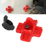 20PCS G1/8 Male Thread Chicken Drinking Nipples Automatic Waterer Equipment with Black Srews for Poultry Feeding