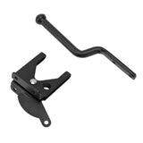 Black Door Locks Hasp Latch Carbon Steel Security Padlock Clasp for Sheds Closets Lockers