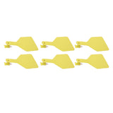100pcs Blank Livestock Ear Tag Thickened TPU Reusable Animal Ear Label for Dairy Cattle Beef Cattle Yaks Horses Camels Yellow