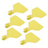 100pcs Blank Livestock Ear Tag Thickened TPU Reusable Animal Ear Label for Dairy Cattle Beef Cattle Yaks Horses Camels Yellow