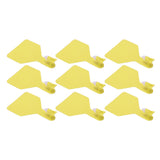 100pcs Blank Livestock Ear Tag Thickened TPU Reusable Animal Ear Label for Dairy Cattle Beef Cattle Yaks Horses Camels Yellow