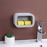 Wall Mount Soap Rack Drain Toilet Suction Disc Punch Free Box Student Dormitory Supplies Nordic 1 Layer Gray In Australia - Darrahopens