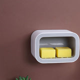 Wall Mount Soap Rack Drain Toilet Suction Disc Punch Free Box Student Dormitory Supplies Nordic 1 Layer Gray In Australia - Darrahopens