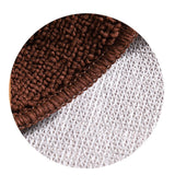Half Circle Doormat Semicircle Floor Mat Dust Trap Polyester Fiber Strong Absorption Anti Slip for Outdoor Indoor Dark Coffee 48x78cm / 18.9x30.7in In Australia - Darrahopens