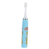 Children Electric Toothbrush Cartoon Fully Automatic Sonic Toothbrush with 3 Brush Heads for Kids Children Deer Blue In Australia - Darrahopens