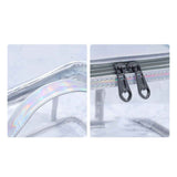 Ladies Cosmetic Bag Transparent Double Layer Waterproof High Capacity Toiletry Storage Bag for Travel Pink In Australia - Darrahopens
