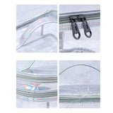 Ladies Cosmetic Bag Transparent Double Layer Waterproof High Capacity Toiletry Storage Bag for Travel Pink In Australia - Darrahopens