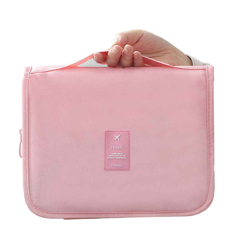 Cosmetic Bag Small Portable Makeup Bag Zippered High Capacity Toiletry Bag Travel Washing Bag Makeup Pouch Fashion Korean Style Storage Bag Pink In Australia - Darrahopens
