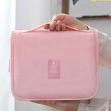Cosmetic Bag Small Portable Makeup Bag Zippered High Capacity Toiletry Bag Travel Washing Bag Makeup Pouch Fashion Korean Style Storage Bag Pink In Australia - Darrahopens