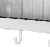 Soap Holder Punch Free Wall Mounted Durable PP Double Layer Double Hook Design Soap Storage Box for Bathroom White In Australia - Darrahopens