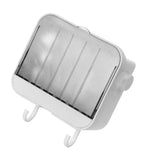 Soap Holder Punch Free Wall Mounted Durable PP Double Layer Double Hook Design Soap Storage Box for Bathroom White In Australia - Darrahopens