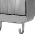 Soap Holder Punch Free Wall Mounted Durable PP Double Layer Double Hook Design Soap Storage Box for Bathroom Grey In Australia - Darrahopens