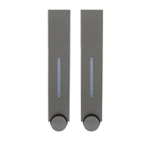 Wall Mounted Liquid Soap Dispensers Back Stick Type Plastic Shampoo Dispenser for Home Hotel School Toilet Grey 6028 2 Cups