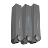 Wall Mounted Liquid Soap Dispensers Back Stick Type Plastic Shampoo Dispenser for Home Hotel School Toilet Grey 6028 3 Cups In Australia - Darrahopens