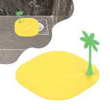 Floor Drain Cover Deodorant Insect Prevention Yellow Floor Drain Cover for Bathroom Kitchen Sink Coconut Palm In Australia - Darrahopens