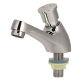 Time Delay Silver Faucet Single Tube Cold Water Basin Taps G1/2 Thread for Home Kitchen Bathroom Hotel In Australia - Darrahopens