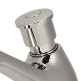Time Delay Silver Faucet Single Tube Cold Water Basin Taps G1/2 Thread for Home Kitchen Bathroom Hotel