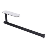 Roll Paper Towel Holders Stainless Steel Under Cabinet Paper Towel Hanging Rack Balck Paper Holder for Bathroom Kitchen
