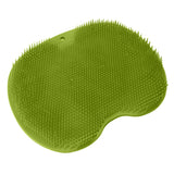 Bathroom Foot Massage Cushion TPE Foot Rub Pad Wall Mountable Foot Massager Mats with Suction Cup Green