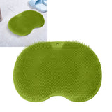 Bathroom Foot Massage Cushion TPE Foot Rub Pad Wall Mountable Foot Massager Mats with Suction Cup Green