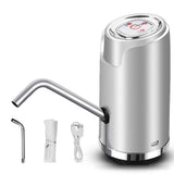 Water Dispenser ABS Electric USB Intelligent Quantitative Spray Lacquer Drink Pump for Outdoor Silvery In Australia - Darrahopens