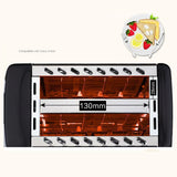 BH 002 Automatic Toaster Multifunctional 2 Slice Toaster Home Breakfast Machine AC 220V Black