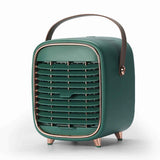 Air Conditioner Cooling Fan Silent USB Evaporative Cooler with Portable Carrying Strap for Home Office Car Green In Australia - Darrahopens