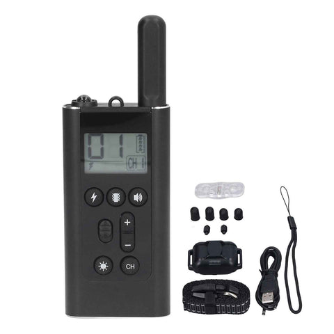Dog Training Collar IP67 Waterproof 800 Meter Wireless Remote Control LED Locator Dog USB Charging Remote Bark Collar
