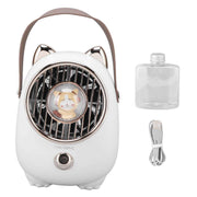 Air Conditioner Fan Multifunctional Portable 350ml Humidifying Spray Usb Rechargeable Air Cooler with LED Ambient Light In Australia - Darrahopens
