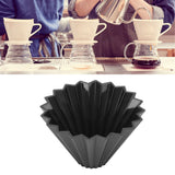 Coffee Filter Cup Resin Conical Reusable Hand Brewed Coffee Dripper Strainer for Kitchen Black