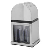 Manual Ice Crusher Labor Saving Hand Crank Shaved Ice Machine with Transparent Cover for Home Bar Restaurant