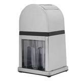 Manual Ice Crusher Labor Saving Hand Crank Shaved Ice Machine with Transparent Cover for Home Bar Restaurant