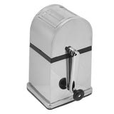 Manual Ice Crusher Labor Saving Hand Crank Shaved Ice Machine with Transparent Cover for Home Bar Restaurant