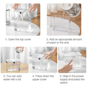T15 USB Portable Humidifier Home Desktop Moisturizing Atomizer 1.5L Large Capacity Humidifier White