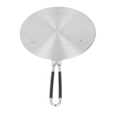 Heat Diffuser Plate Stainless Steel Fast Even Heat Induction Adapter Plate with Long Handle for Induction Cooker Iron Pan Type 20