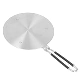 Heat Diffuser Plate Stainless Steel Fast Even Heat Induction Adapter Plate with Long Handle for Induction Cooker Iron Pan Type 24