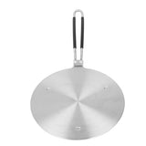 Heat Diffuser Plate Stainless Steel Fast Even Heat Induction Adapter Plate with Long Handle for Induction Cooker Iron Pan Type 24