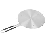 Heat Diffuser Plate Stainless Steel Fast Even Heat Induction Adapter Plate with Long Handle for Induction Cooker Iron Pan Type 24